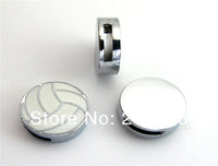 100pcs 8mm volleyball slide charms - fit 8mm wristband/belt/pet collar